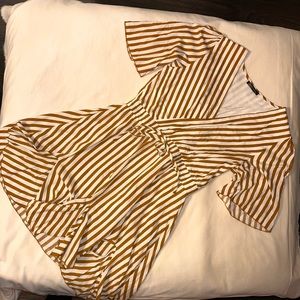 Yellow white dress